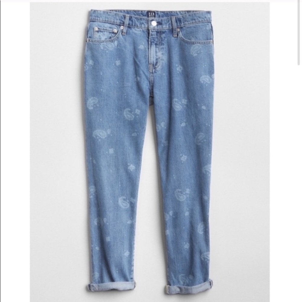 GAP Paisley Print Mom Jeans